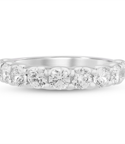 14K White Gold 2 CTW Lab Grown Round Diamond Band