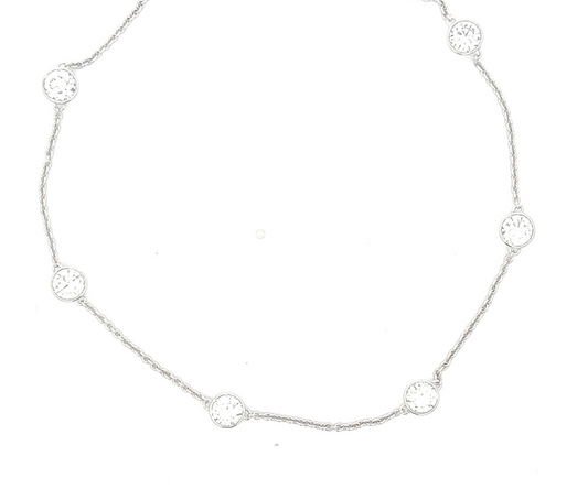 Lab Grown Diamonds By The Yard Necklace 4 ctw
