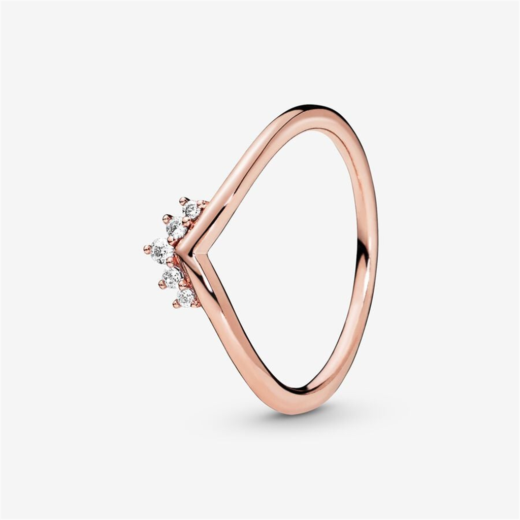 Pandora Timeless Tiara Wishbone Ring Size 4.5