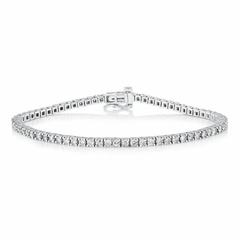 14Kwg 3.11Ctw Diamond Tennis Bracelet