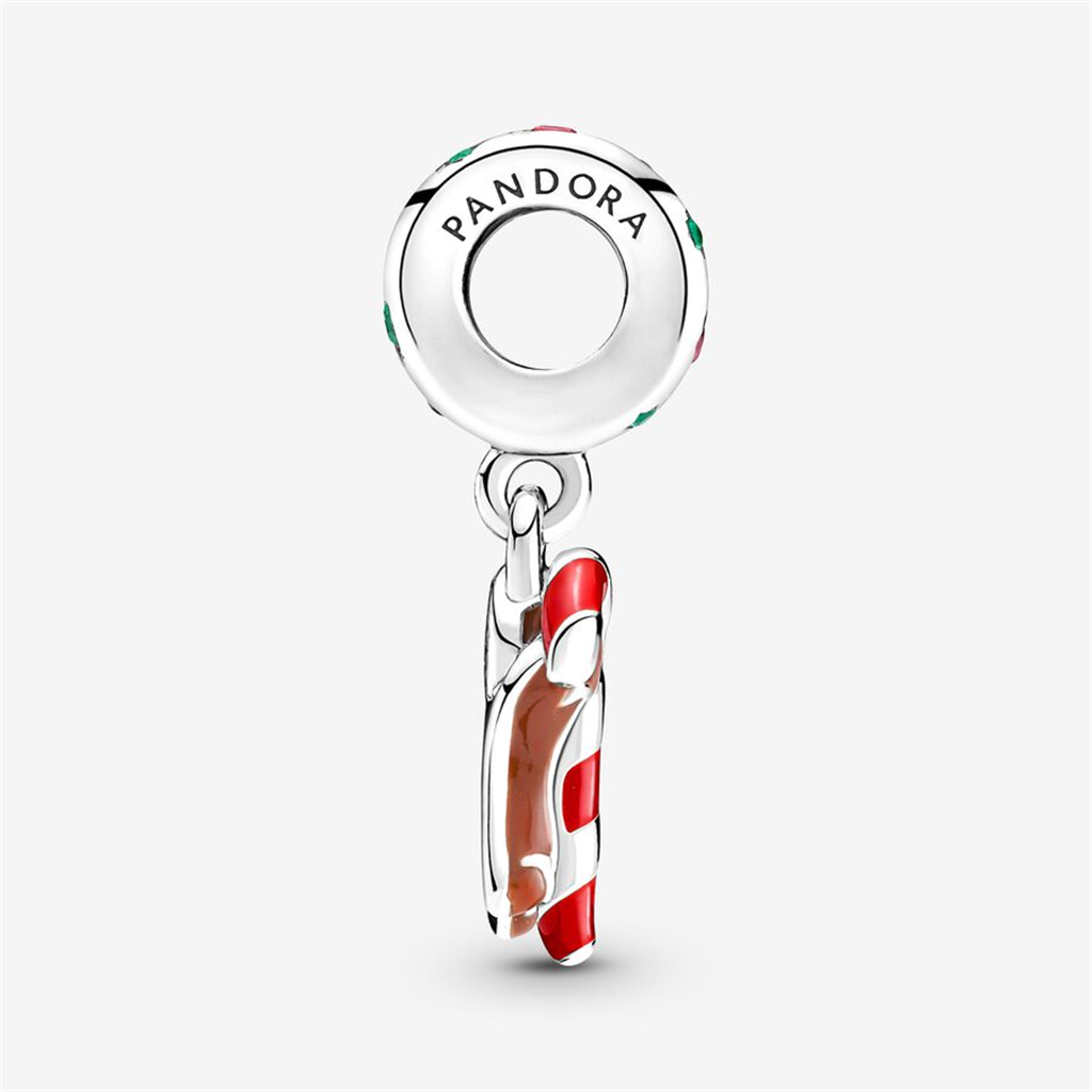 Pandora Moments "Life is Sweet" Gingerbread Man Dangle Charm