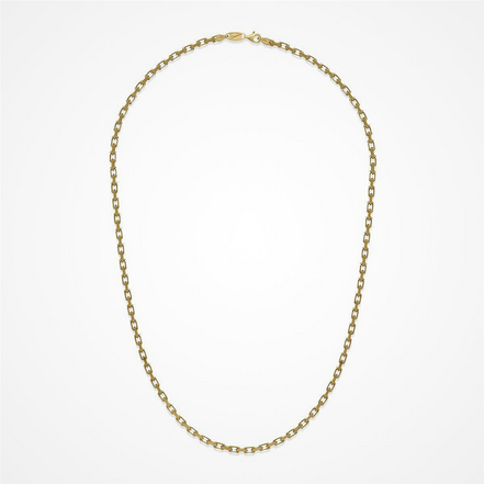 Desmos Men's 18K Gold Plated Forzata 100 Chain 22"