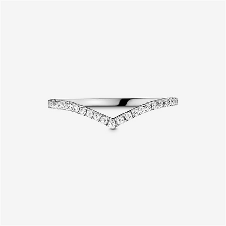 Pandora Timeless Shimmering Wishbone Ring Size 3.75