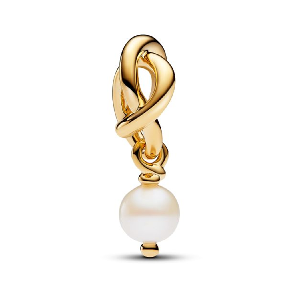 Pandora Moments June Birthstone Treated Freshwater Cultured Pearl Eternity Circle Dangle Charm