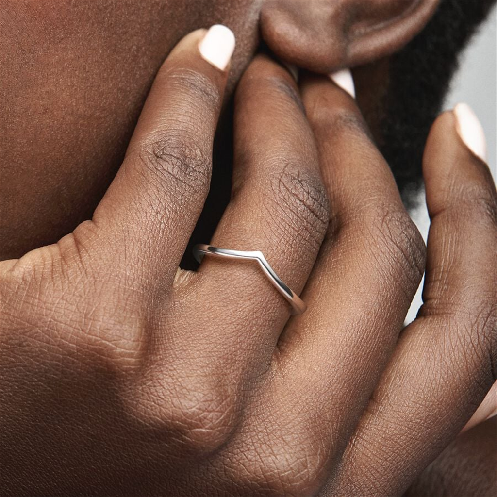 Pandora Timeless Polished Wishbone Ring Size 8.5