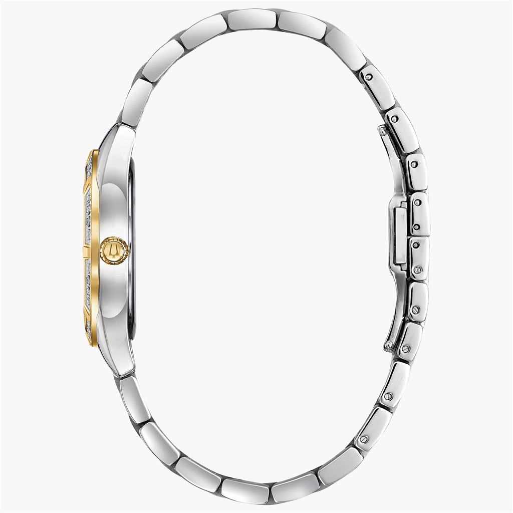 Bulova Ladies Classic Sutton Diamond Two-Tone Stainless Steel Watch