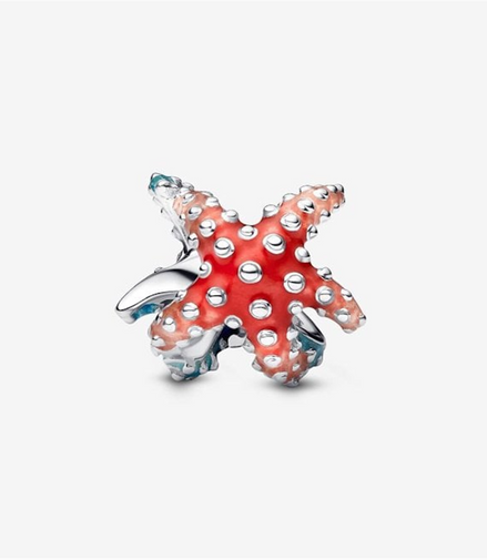 Pandora Moments  Colorful Starfish Mini Charm