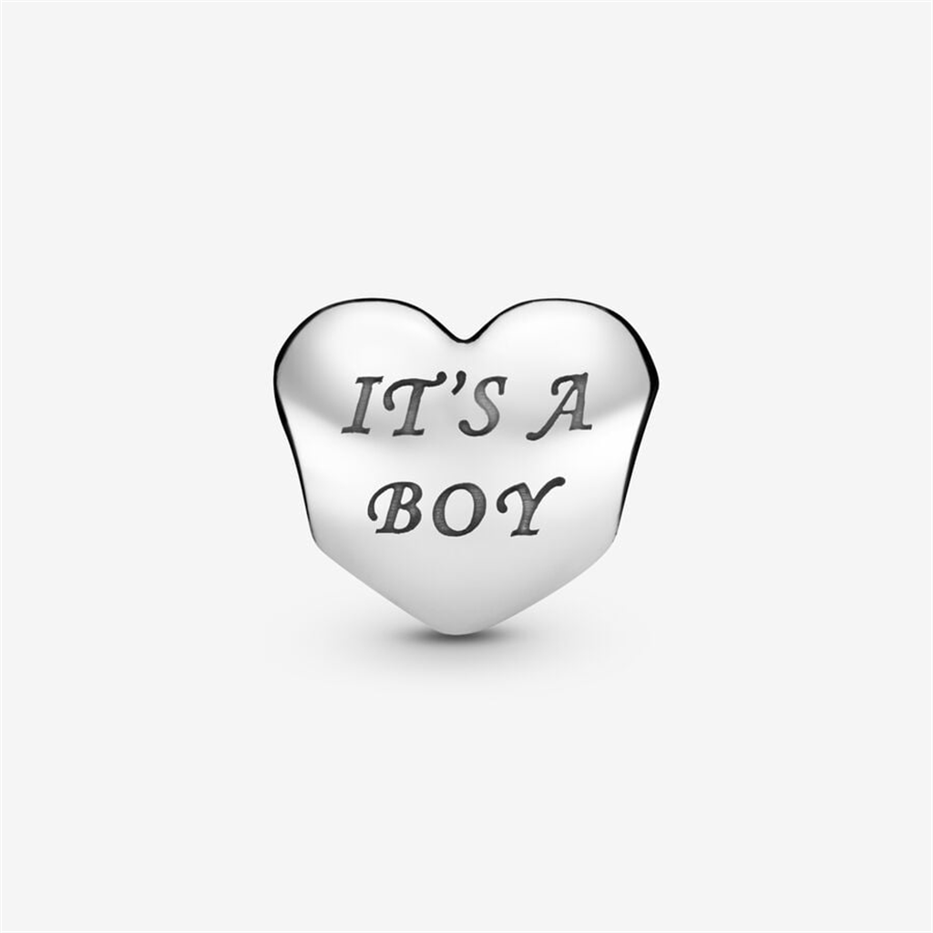 Pandora Moments Baby Boy Handprint Heart Charm