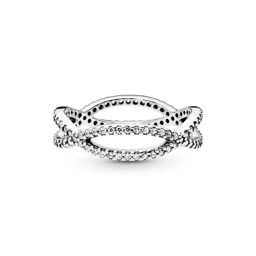 Pandora Timeless Crossing Paths Ring Size 8.5