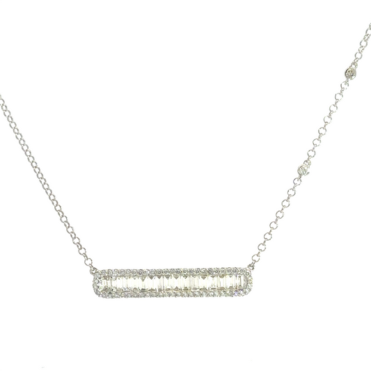 Heera Moti Diamond Bar Necklace