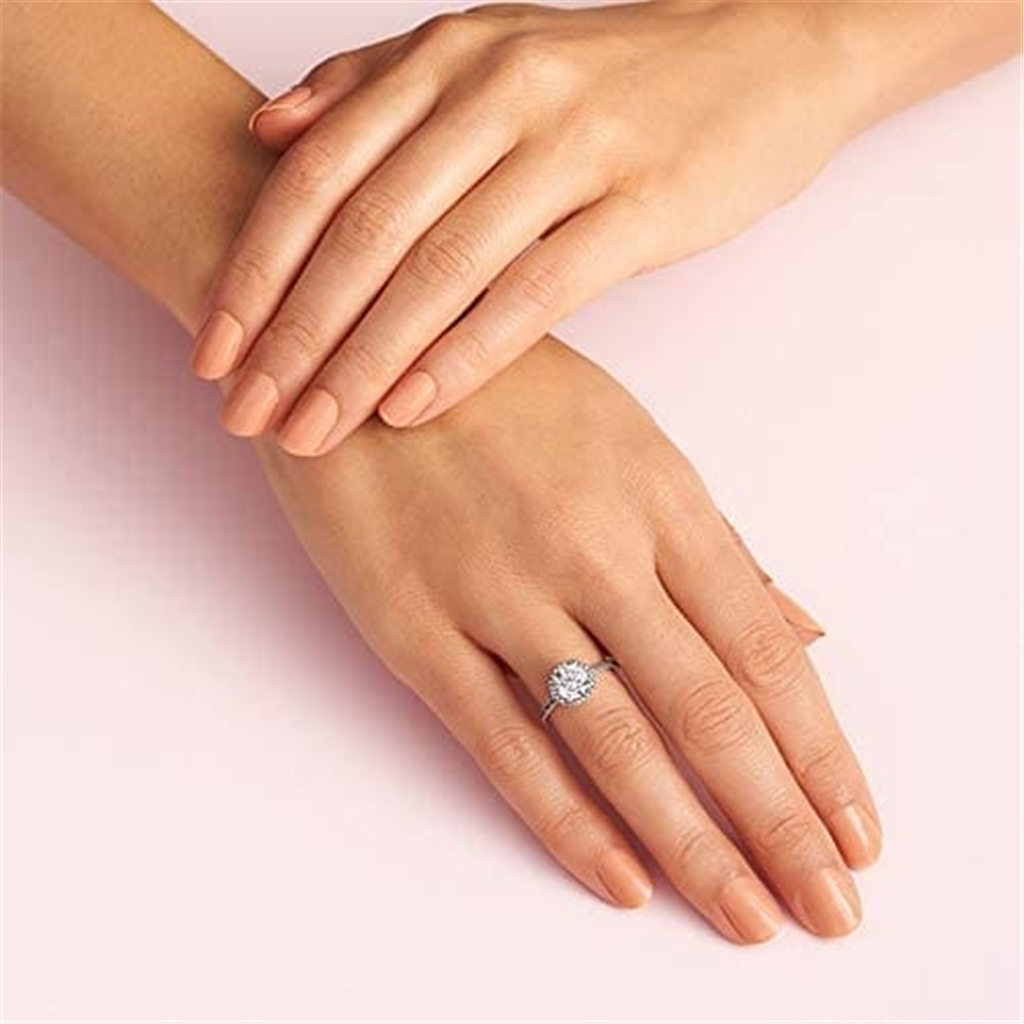 Pandora Timeless Round Sparkle Halo Ring Size 5