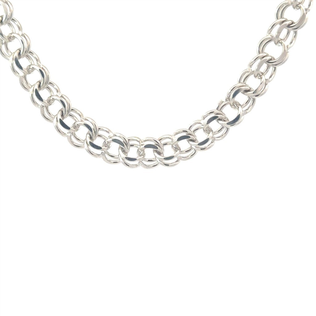 14K White Gold 7-Inch Bracelet