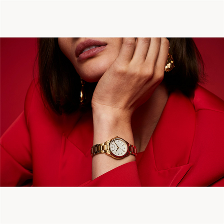 Bulova Classic Sutton Ladies Diamond-Accent Gold-Tone Bracelet Watch