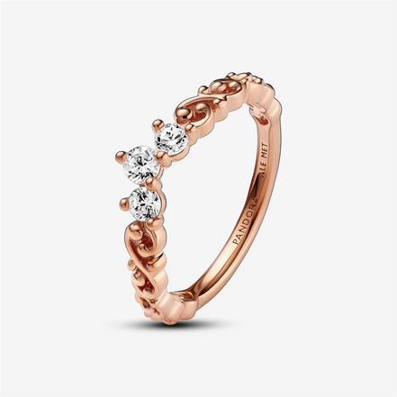 Pandora Timeless Regal Swirl Tiara Ring Size 6