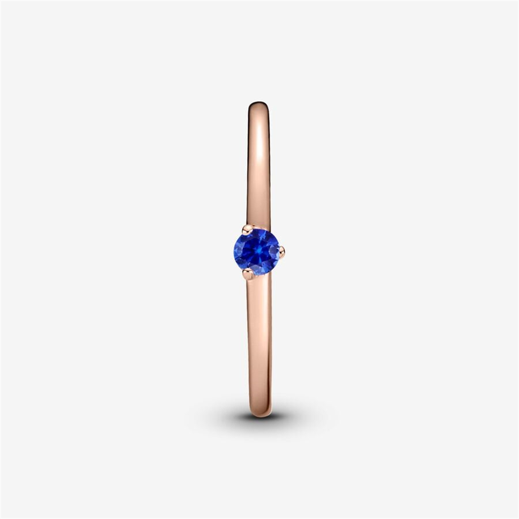 Pandora Timelesss Stellar Blue Solitaire Ring Size 6