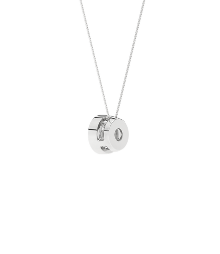 14K White Gold 1.50 CTW Lab Grown Diamond Seamless Round Solitaire Pendant Necklace