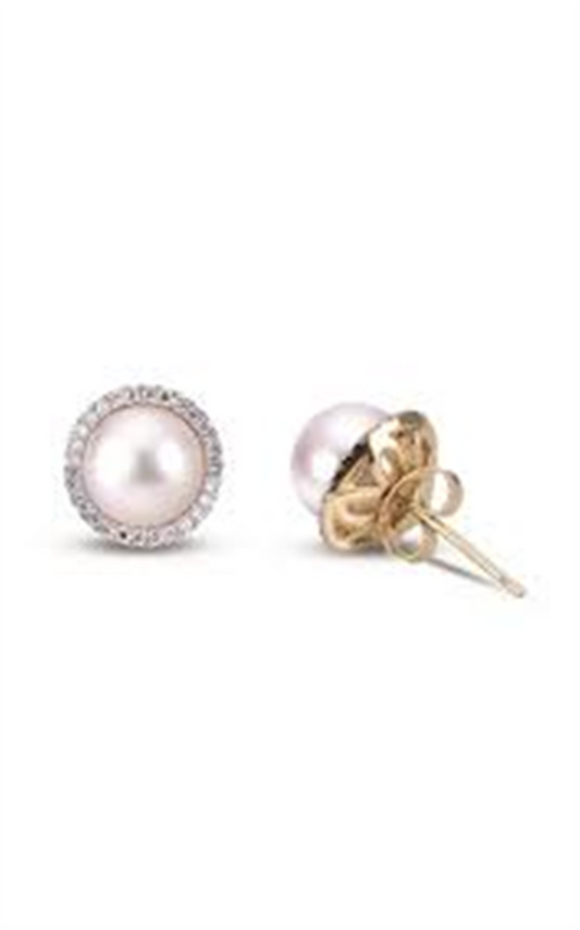 Imperial Pearl and Diamondl Earrings
