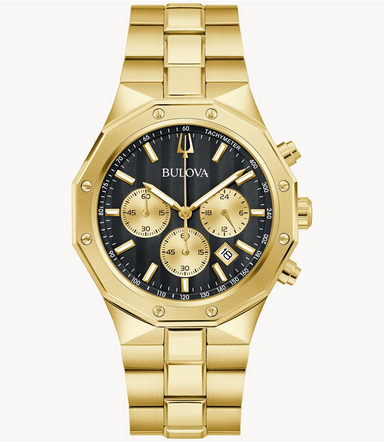 Bulova Men's Classic Prestige Gold Tone IP Chronograph Watch
