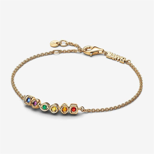 Pandora Marvel The Avengers Infinity Stones Chain Bracelet Size 18