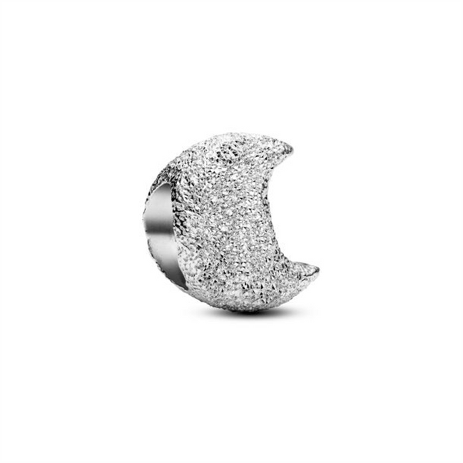 Pandora Textured Moon Mini Charm