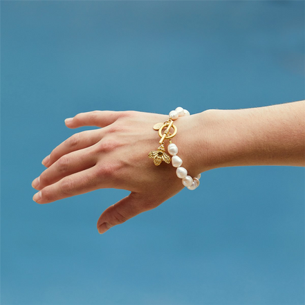 Susan Shaw Honey Bee Pearl Bracelet