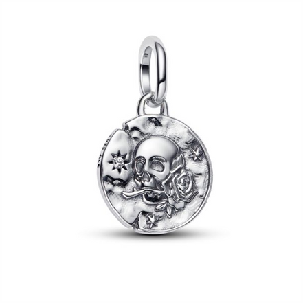 Pandora ME Skull Medallion Charm