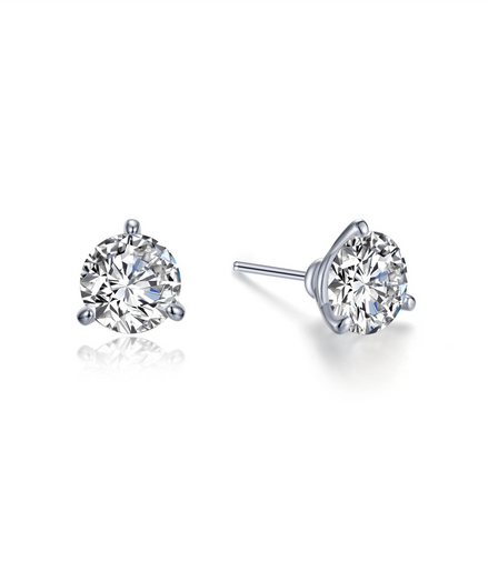 Lafonn 1.50 CTW Simulated Diamond Martini Shaped Solitaire Stud Earrings