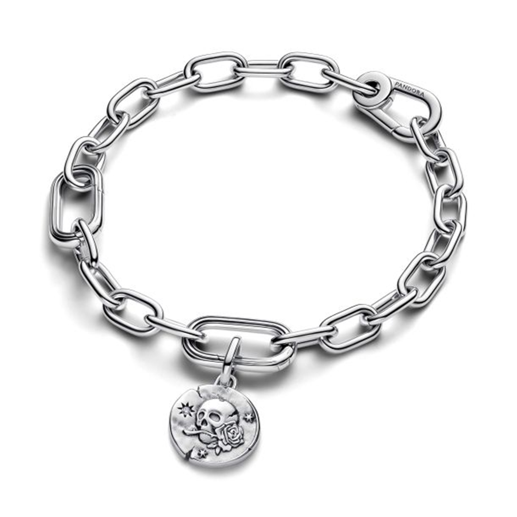 Pandora ME Skull Medallion Charm