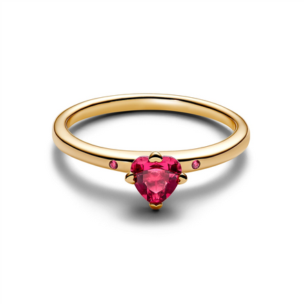 Pandora Moments Gold Plated Explosion of Love Ring Size 7