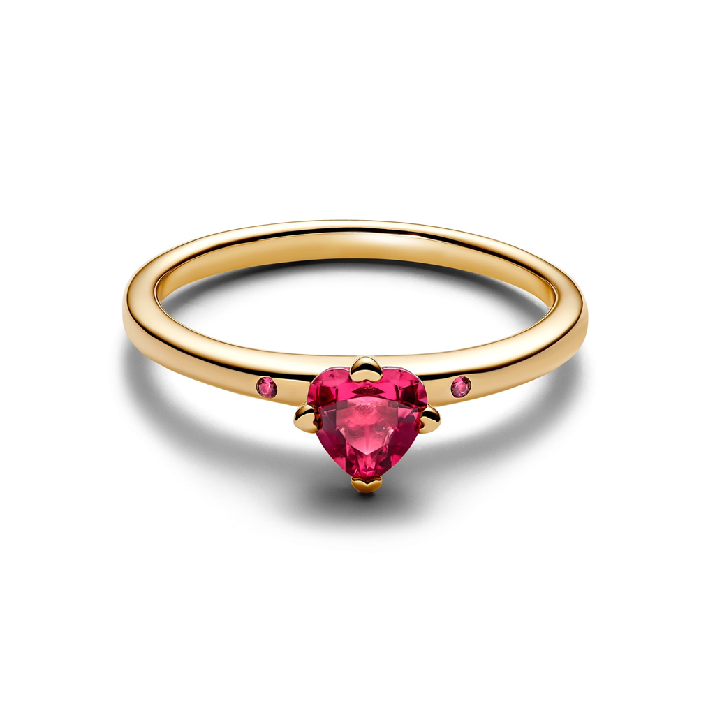 Pandora Moments Gold Plated Explosion of Love Ring Size 7