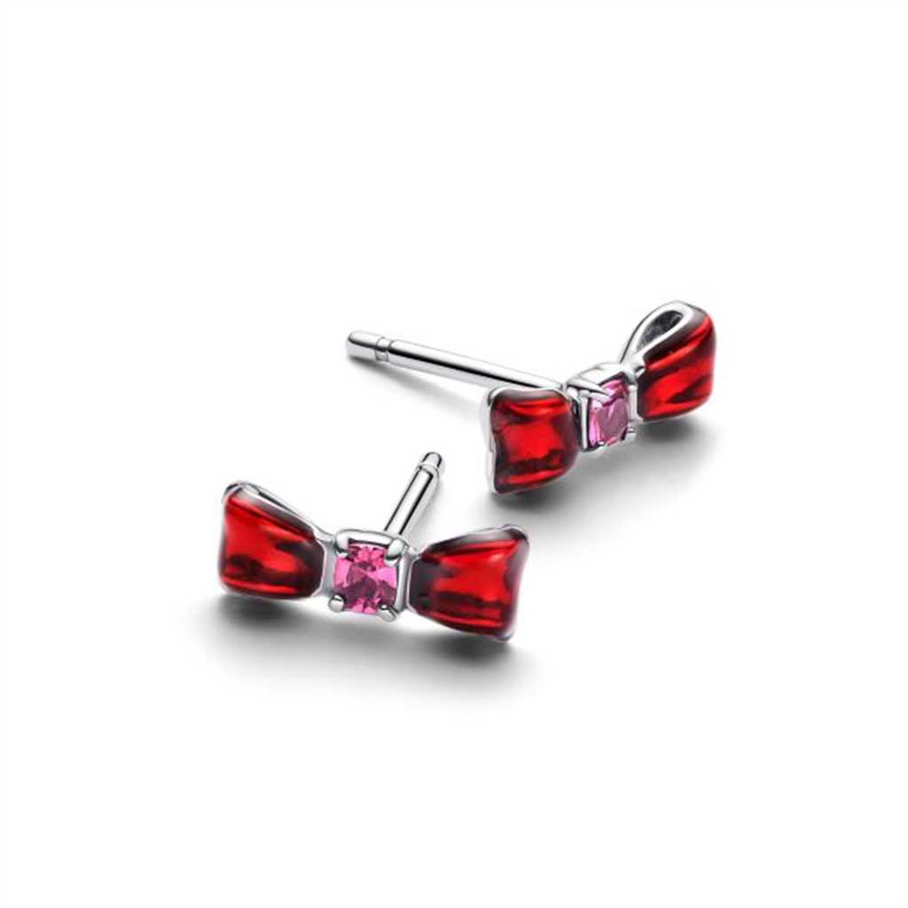 Pandora Disney Snow White Bow Stud Earrings