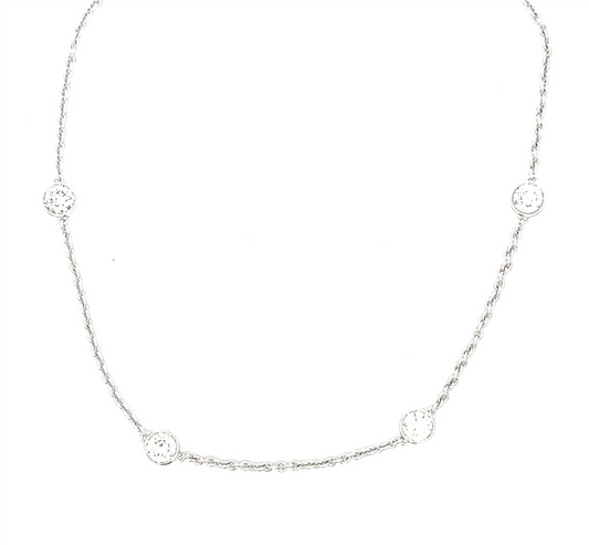 Lab Grown Diamonds By The Yard Necklace 2ctw