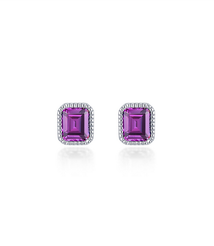 Lafonn 1.76 CTW Simulated Diamond and Alexandrite June Birthstone Simulated Stud Earrings