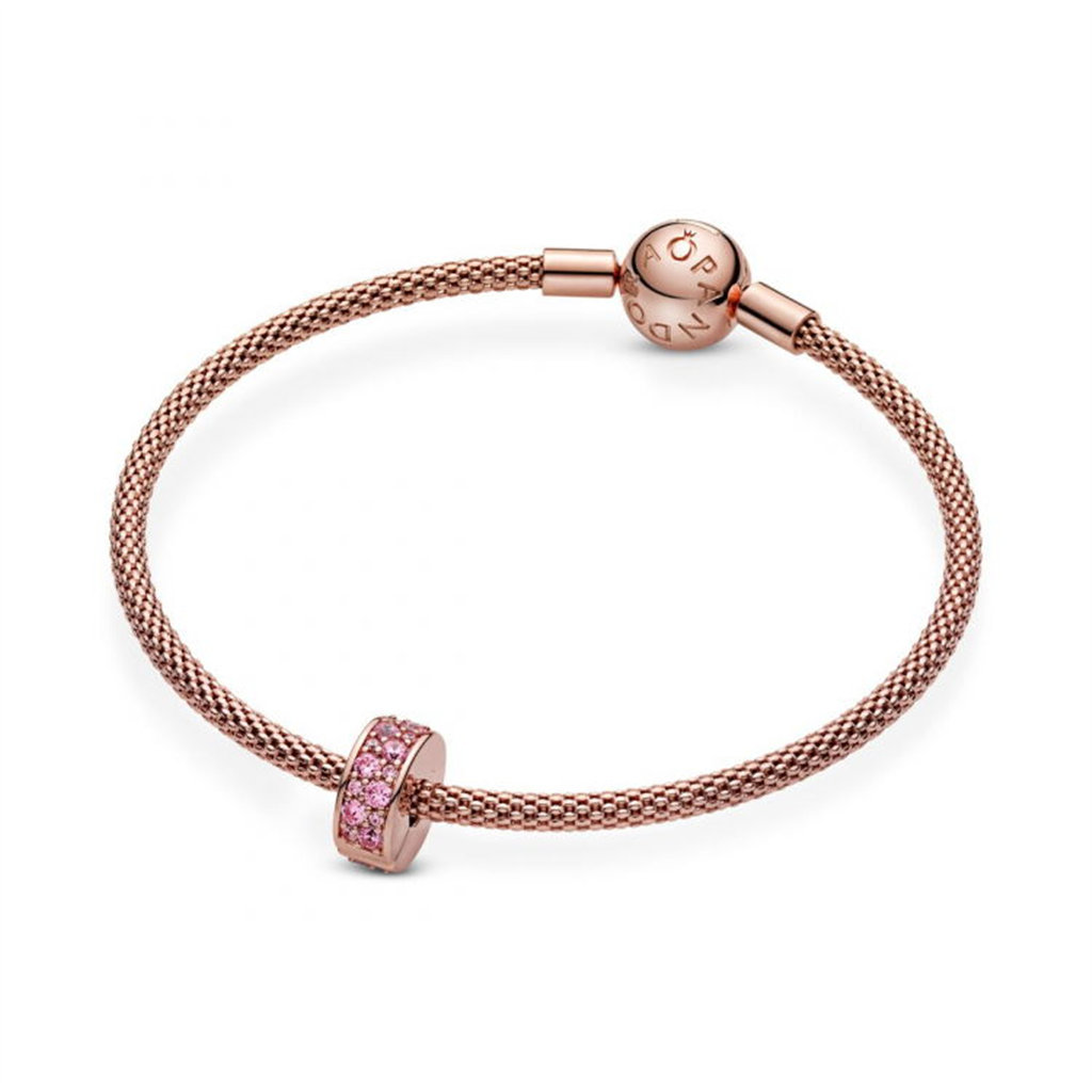 Pink Pavé Clip Charm