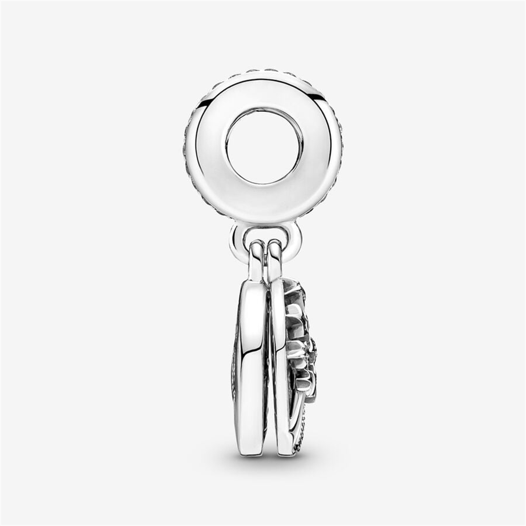 Pandora Moments "Love You To The Moon And Back" Double Dangle Tree & Galaxy Moon Charm