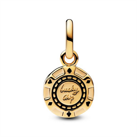 Pandora Lucky Chip Dangle Charm 14K Gold Plating