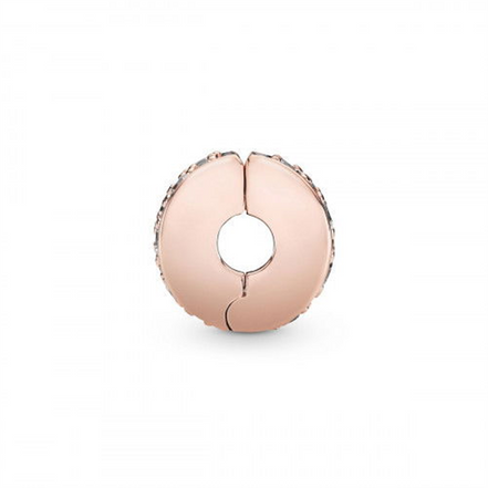 Pandora Moments Rose Clear Pavé Clip Charm