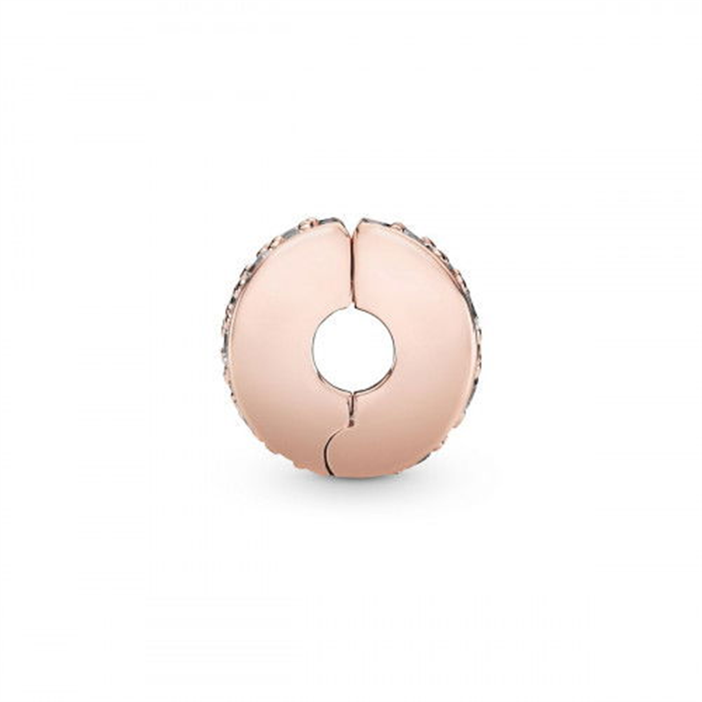 Pandora Moments Rose Clear Pavé Clip Charm