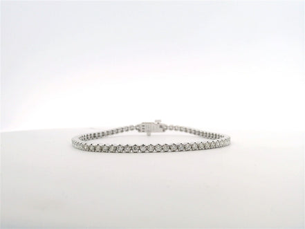14K White Gold 2 CTW Diamond Tennis Bracelet