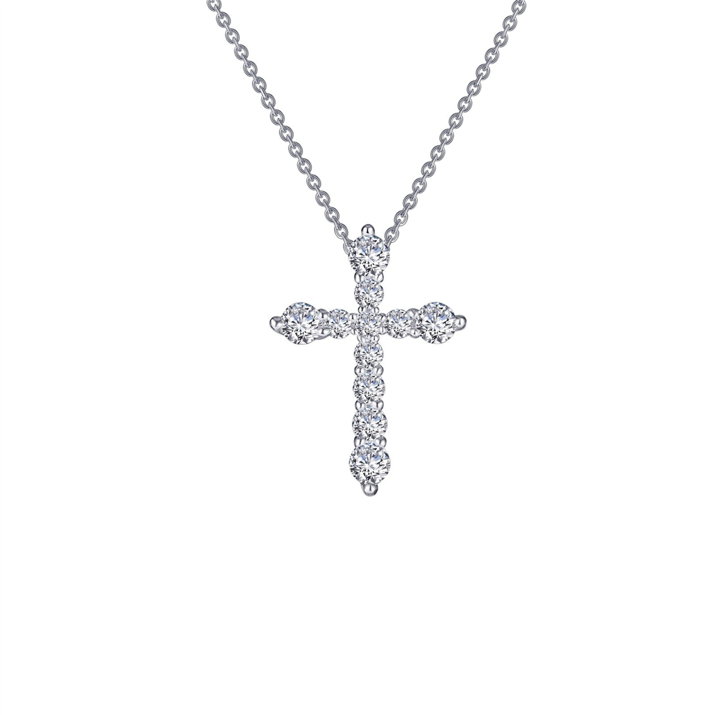 Lafonn 0.67 CTW Simulated Diamond Cross Pendant Necklace