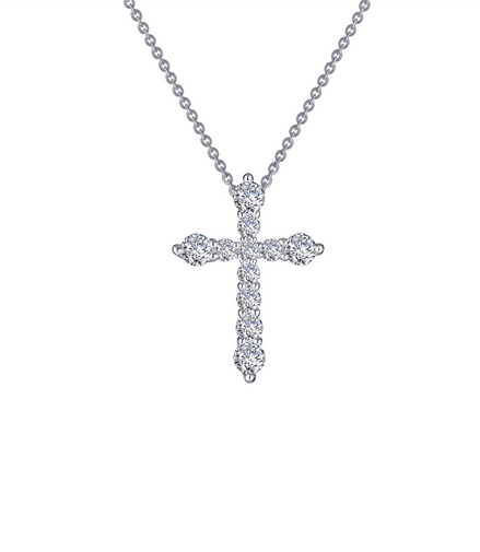 Lafonn 0.67 CTW Simulated Diamond Cross Pendant Necklace