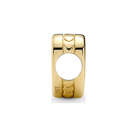 14K Gold Plated Engravable Heart Charm