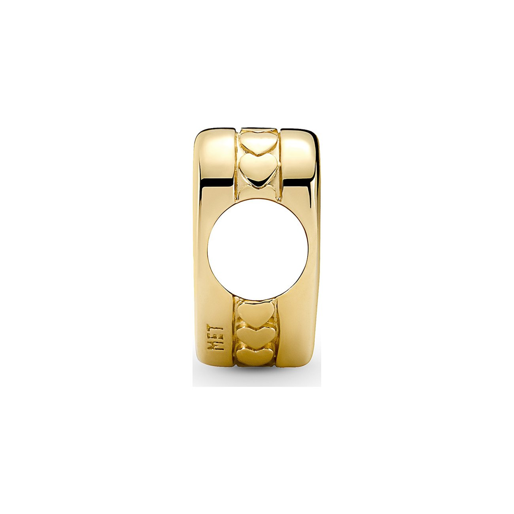 14K Gold Plated Engravable Heart Charm