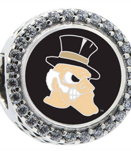 Pandora Wake Forest Demon Deacon Button Charm