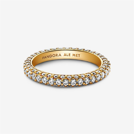 Pandora Timeless Pave' Single-Row Ring Size 5
