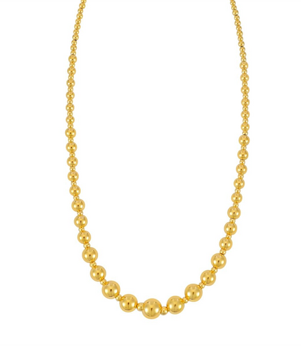 14K Gold Graduated Statement Pallina Necklace