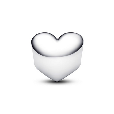 Pandora Engravable Pink Stone Heart Charm