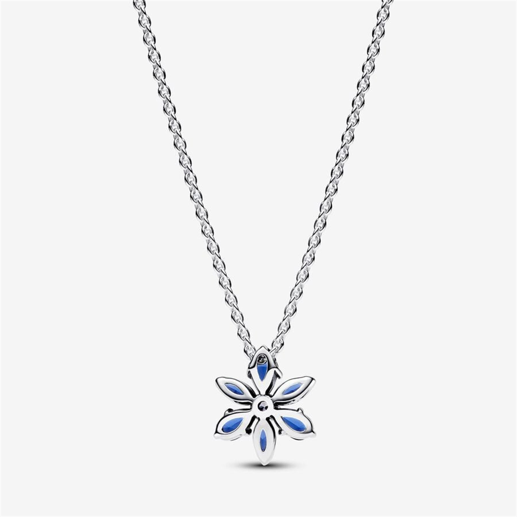 Pandora Timeless Sparkling Blue Herbarium Cluster Pendant Necklace 45 cm