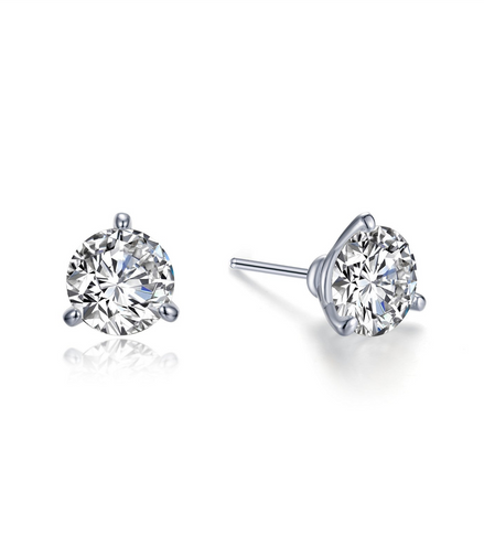 Lafonn 2 CTW Simulated Diamond Solitaire Stud Earrings