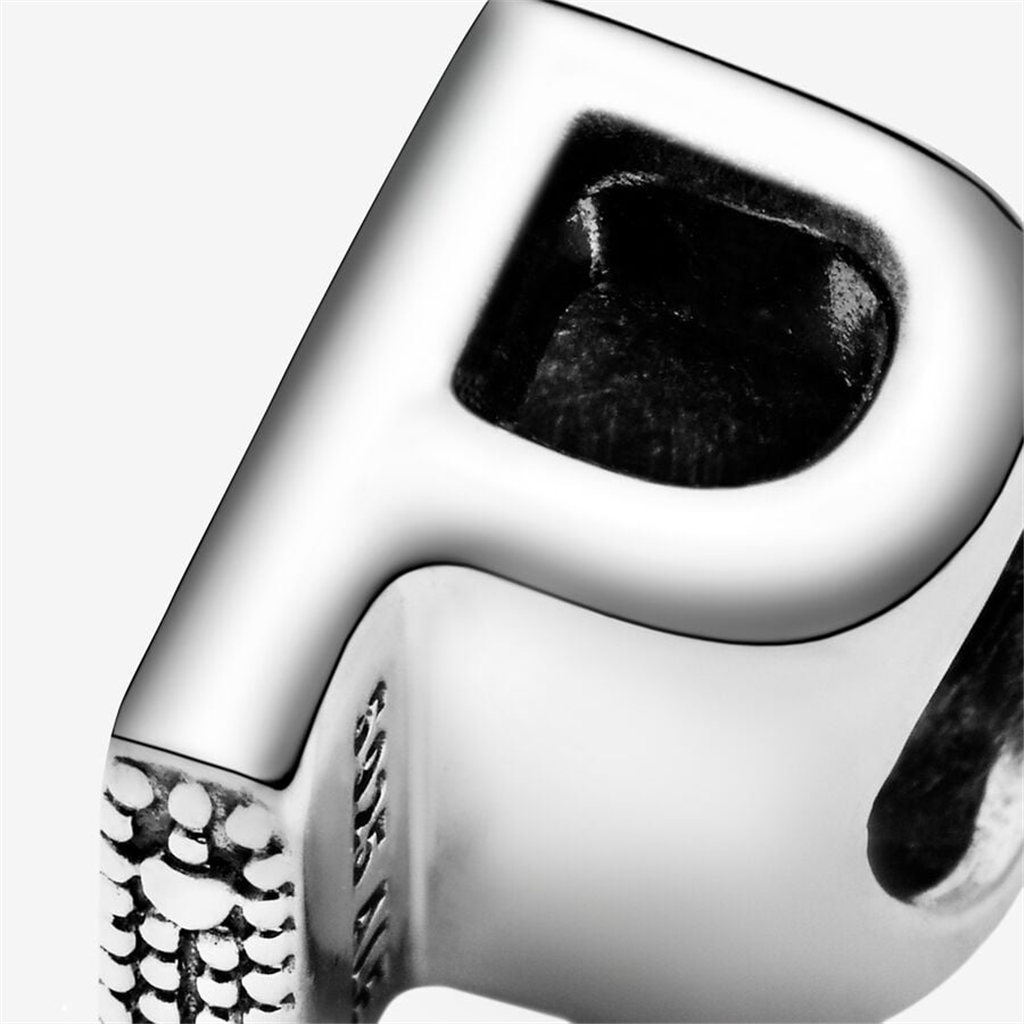 Pandora Moments Letter P Silver Charm
